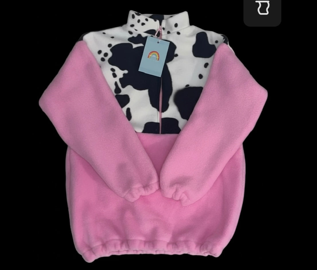 Cow print pink