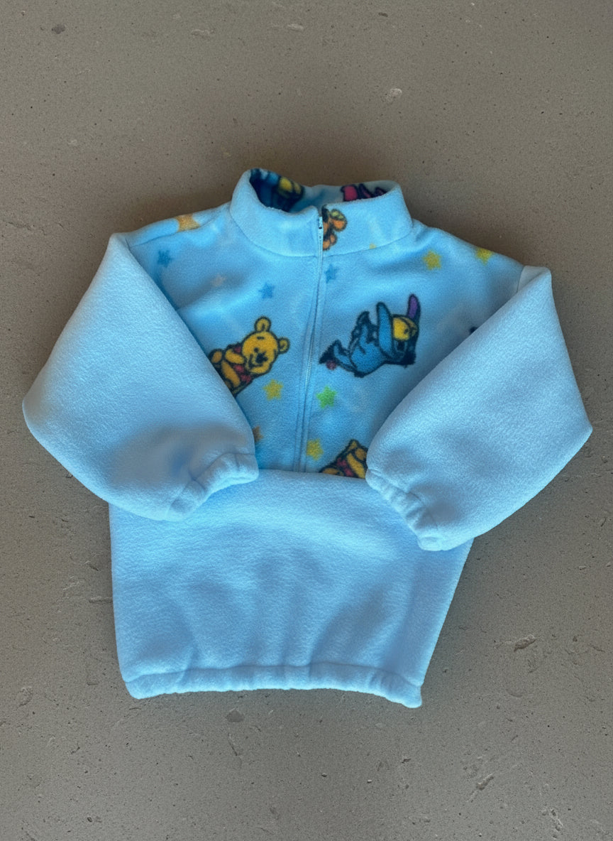 Blue Winnie the Pooh inspired fleece