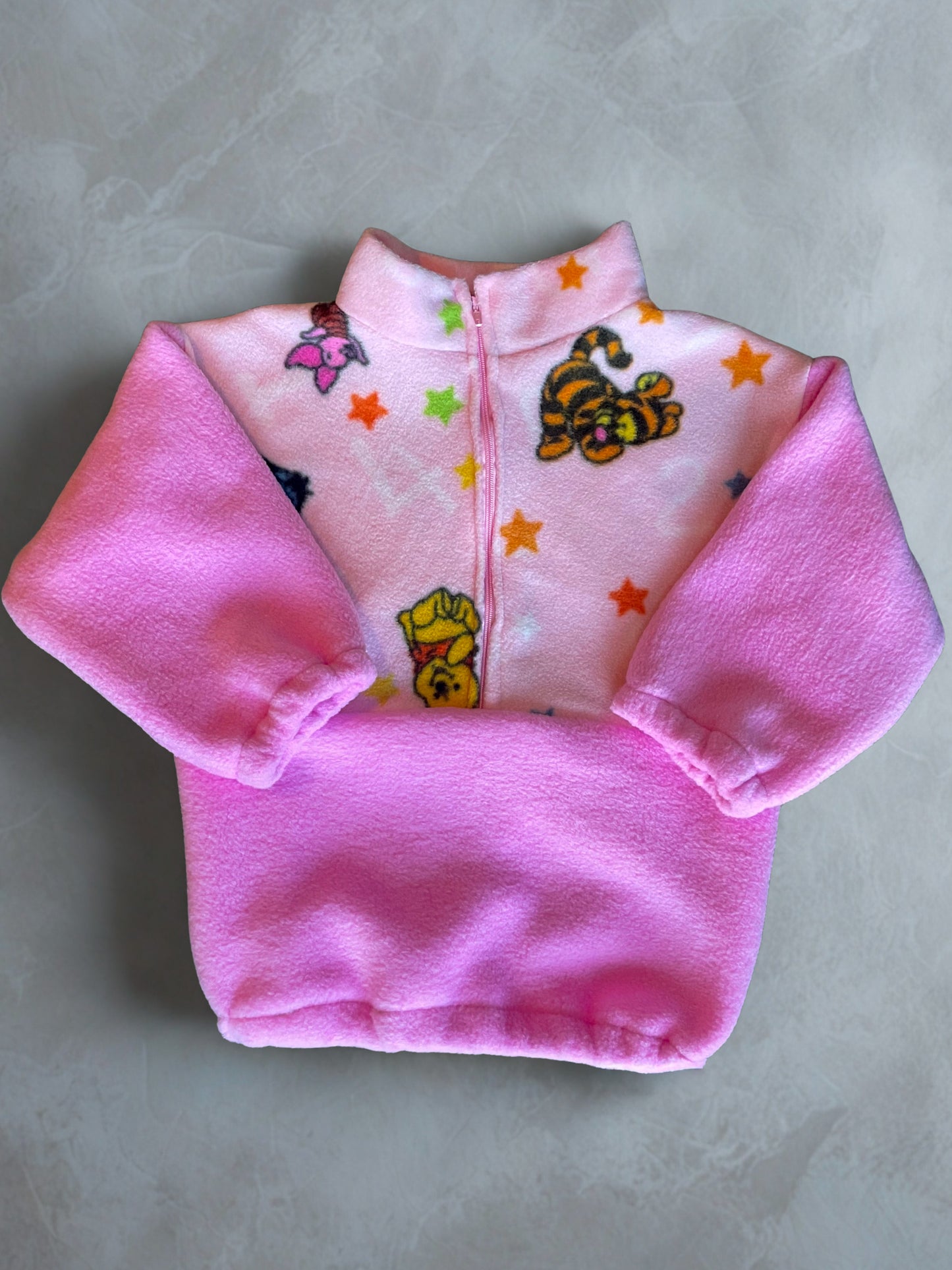 Bright Pink Winnie the Pooh inspired fleece